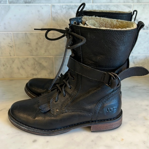 UGG‎ Women's Jenna Military Boots - Round Toe Sz 7
